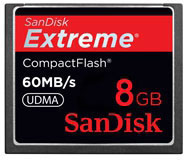 Sandisk Extreme® CF 8GB (SDCFX-008G-X4) Sandisk Extreme® CF 8GB (SDCFX-008G-X4)